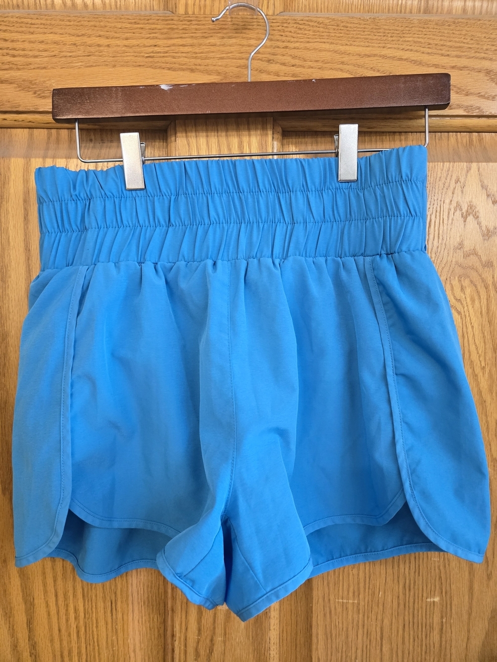 Pink Lily Women’s High-Waist Athletic Shorts - Bright Blue